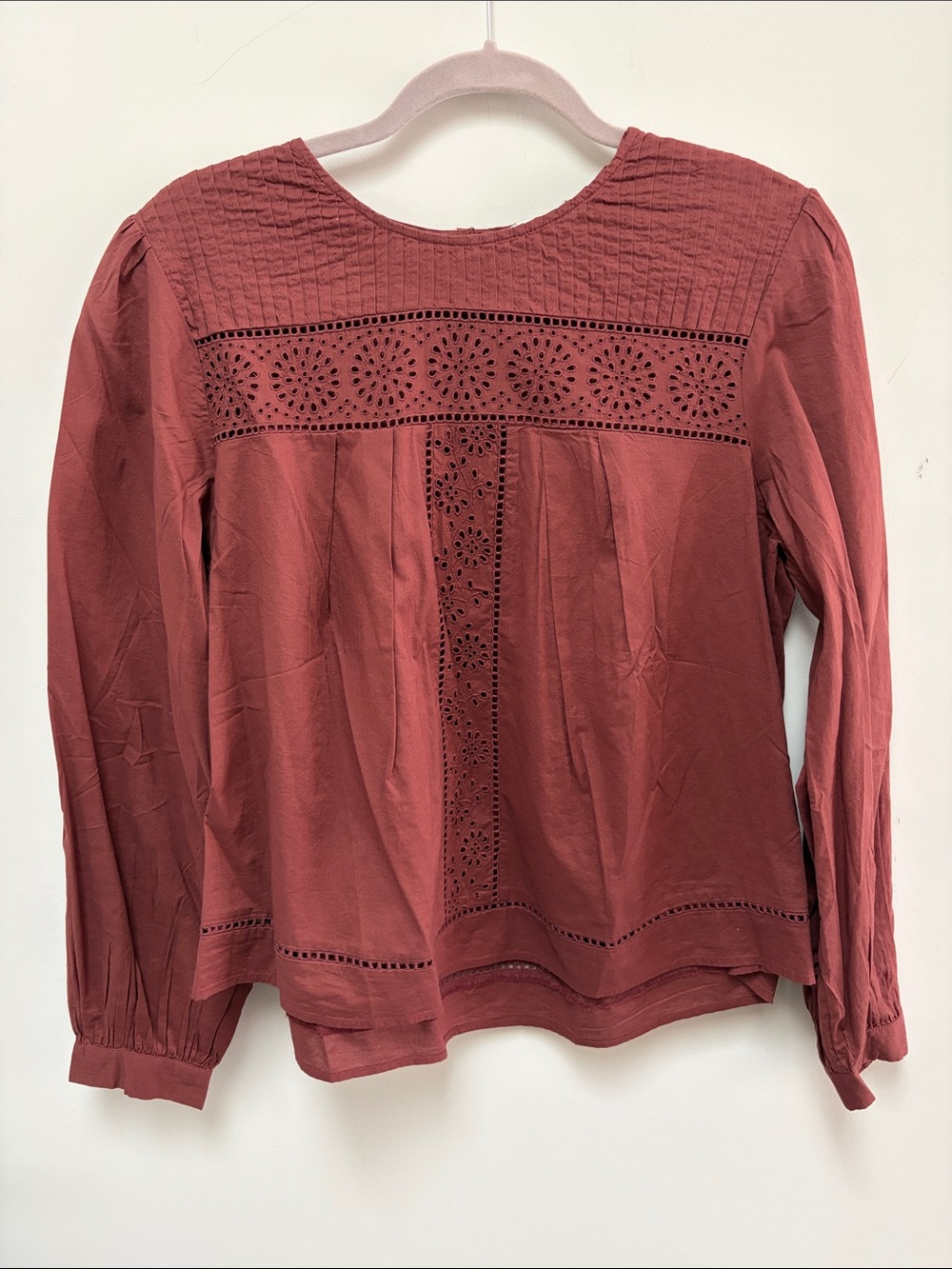 MANGO eyelet blouse NWOT
